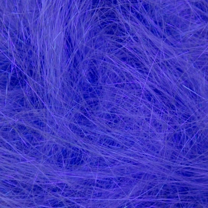 Close-up of Calypso Blue A26 Angelina fiber showing the iridescent strands