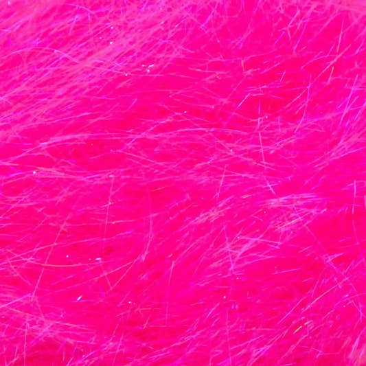 Close-up of Cotton Candy A25 Angelina fiber showing the iridescent strands