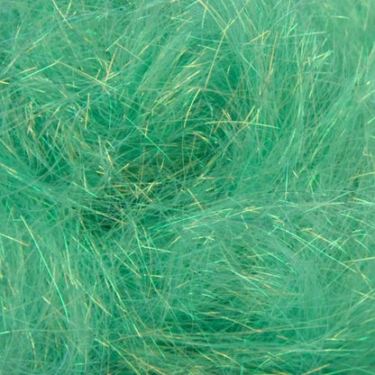 Close-up of Mint A13 Angelina fiber showing the iridescent strands