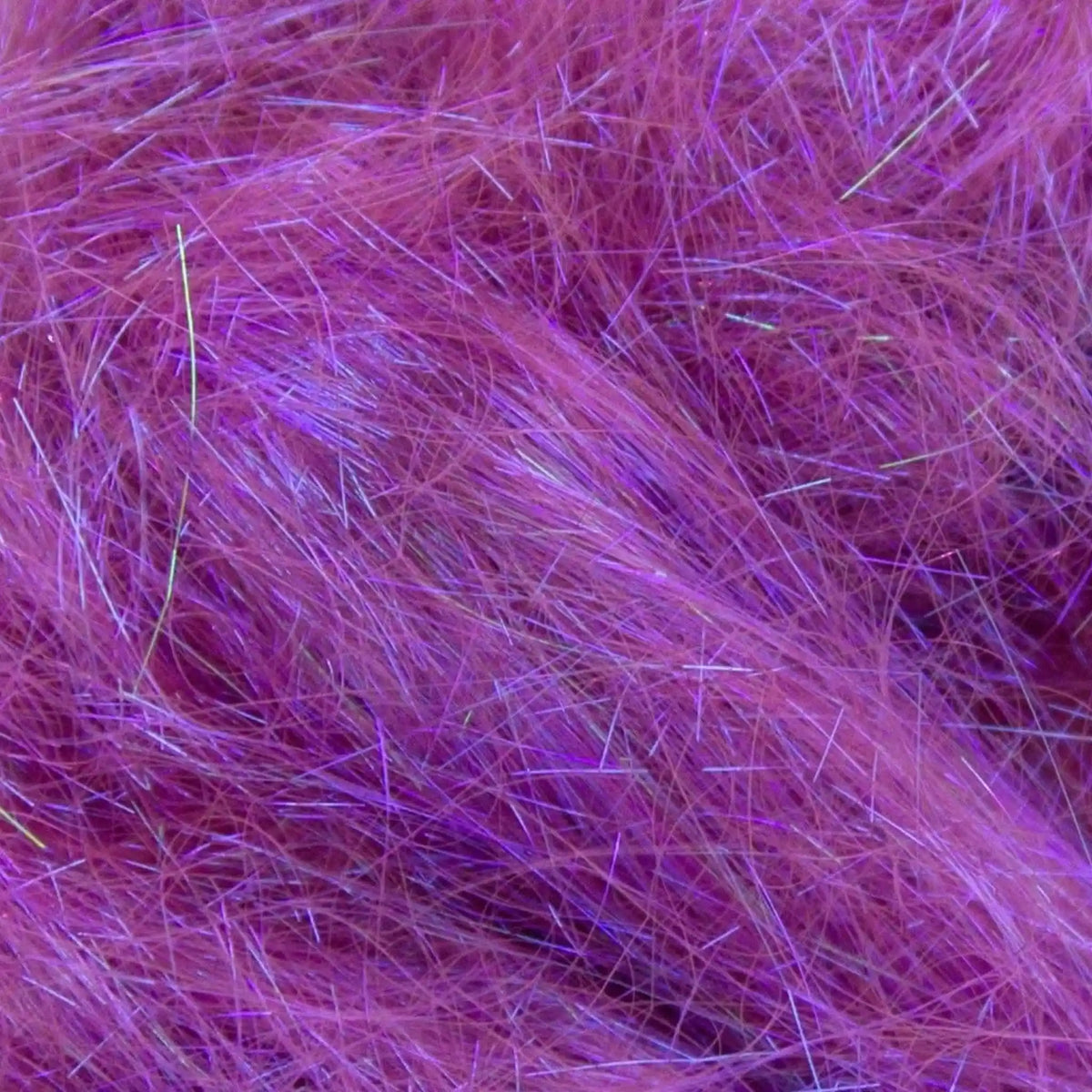 Close-up of Sugar Plum A27 Angelina fiber showing the iridescent strands