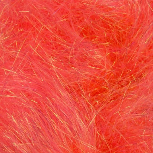 Close-up of Watermelon A22 Angelina fiber showing the iridescent strands