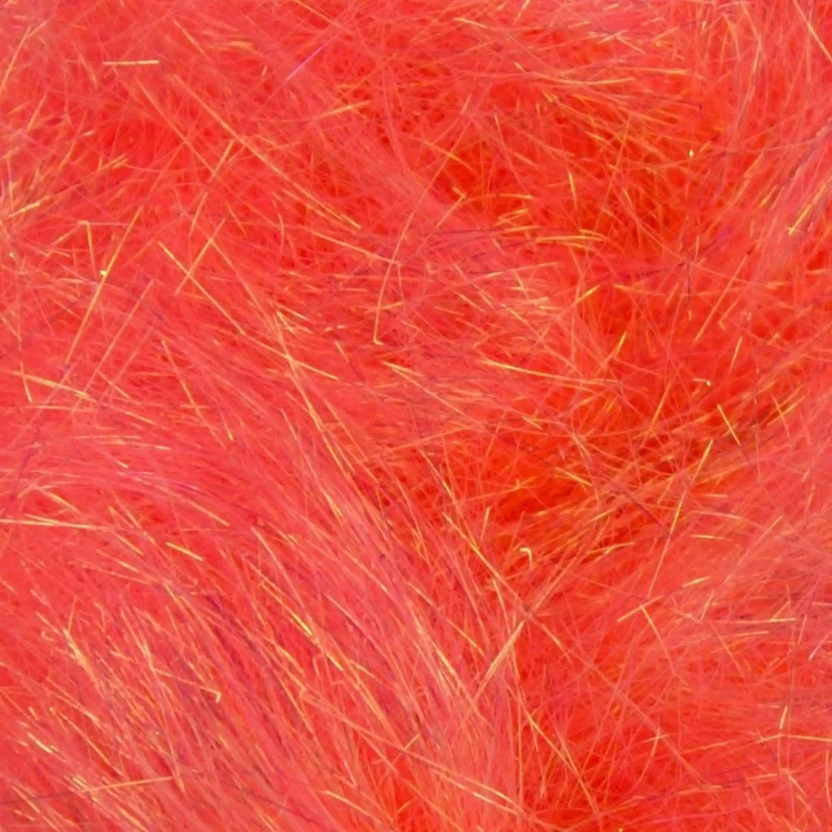 Close-up of Watermelon A22 Angelina fiber showing the iridescent strands