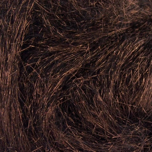 Close-up of Bronze A8 Angelina fiber showing the metallic strands