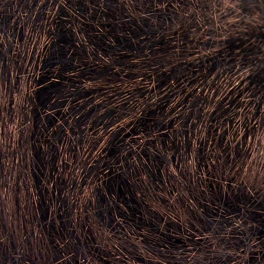 Close-up of Bronze A8 Angelina fiber showing the metallic strands