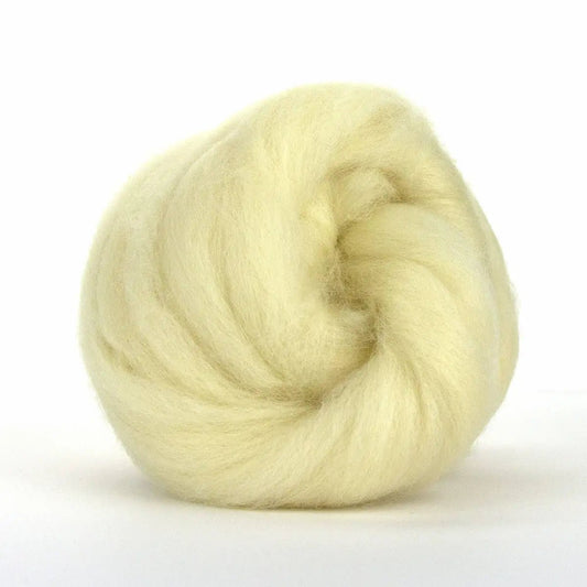 Paradise Fibers Blue Faced Leicester Top - White - Paradise Fibers