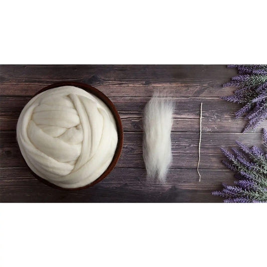 Paradise Fibers Domestic Undyed Merino Top - 1 lb. Special - Paradise Fibers