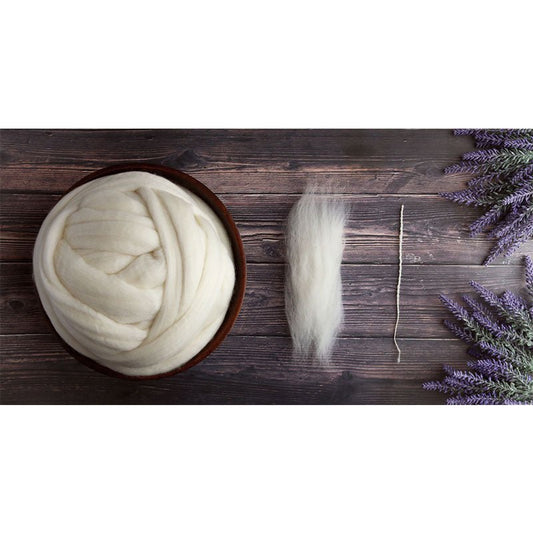 Paradise Fibers Domestic Undyed Merino Top - 1 lb. Special - Paradise Fibers