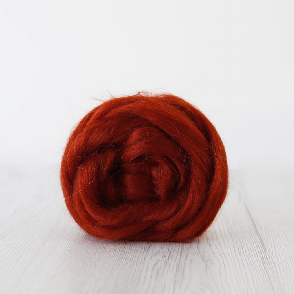 Paradise Fibers Dyed Mohair Wool Top - Paradise Fibers