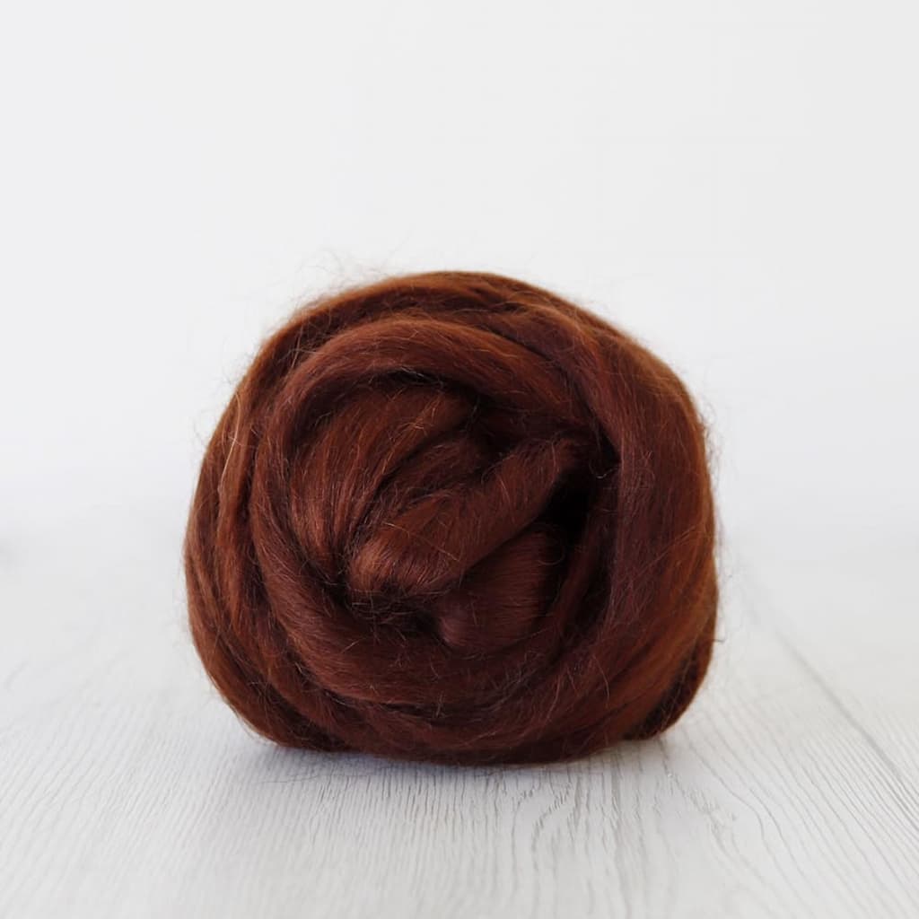 Paradise Fibers Dyed Mohair Wool Top - Paradise Fibers