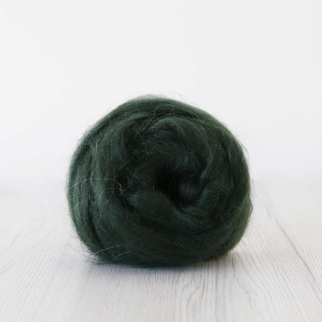 Paradise Fibers Dyed Mohair Wool Top - Paradise Fibers