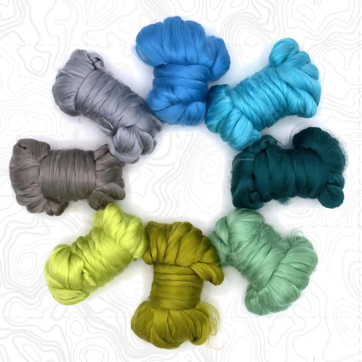 Paradise Fibers Dyed Mulberry Silk Mixed Bag - Niagara Falls