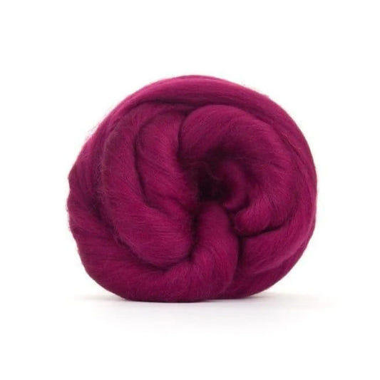 Paradise Fibers Solid Colored Merino Top - 66 Elderberry - 1oz - Paradise Fibers