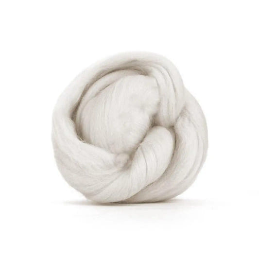 Paradise Fibers Solid Colored Merino Top - 71 Pearl - 1oz - Paradise Fibers
