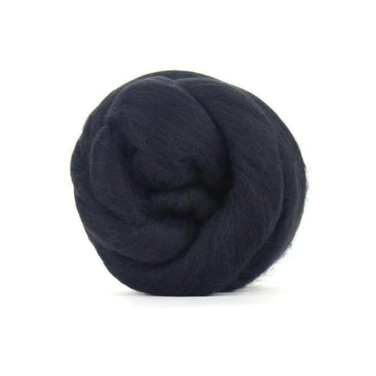 Paradise Fibers Solid Colored Merino Top - 96 Charcoal - 1oz - Paradise Fibers