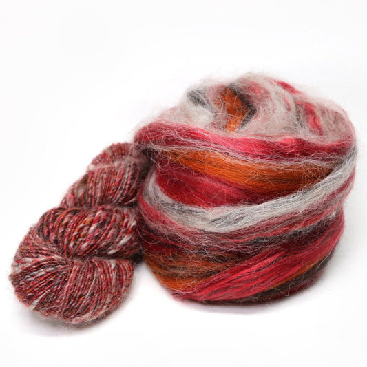 Paradise Fibers Superfine Merino/ Mulberry Silk/ Baby Alpaca/ Cashmere Micro Blend - Tawny Port - 1 oz