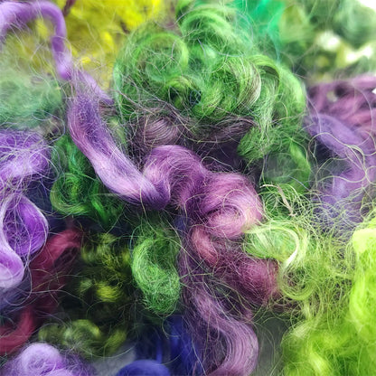 Paradise Fibers Hand Dyed Wool Locks - USA Mixed Breeds