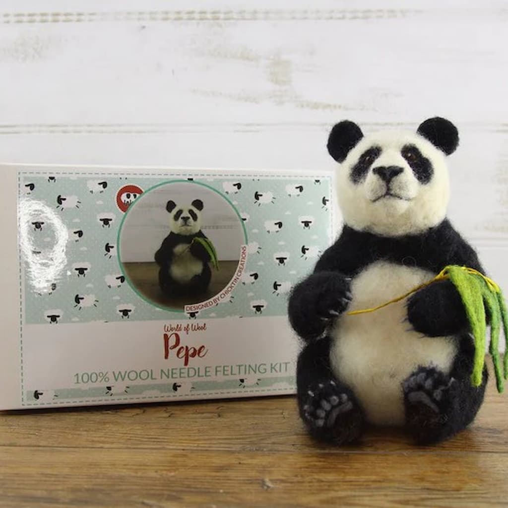 Pepe The Panda Needle Felting Kit - Paradise Fibers