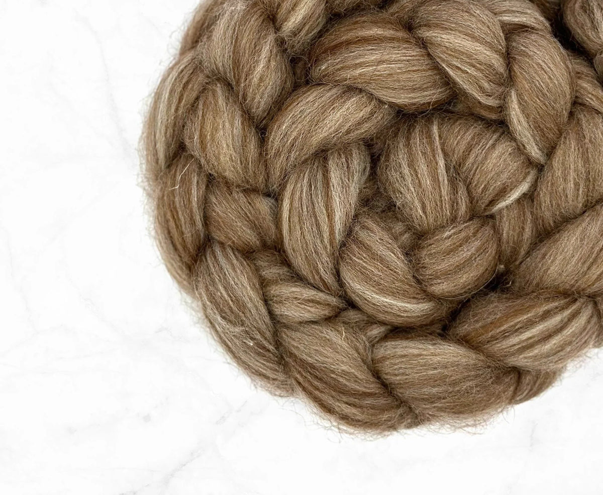 PF Chocolate Kiss Alpaca/BFL/Polwarth Top - Paradise Fibers