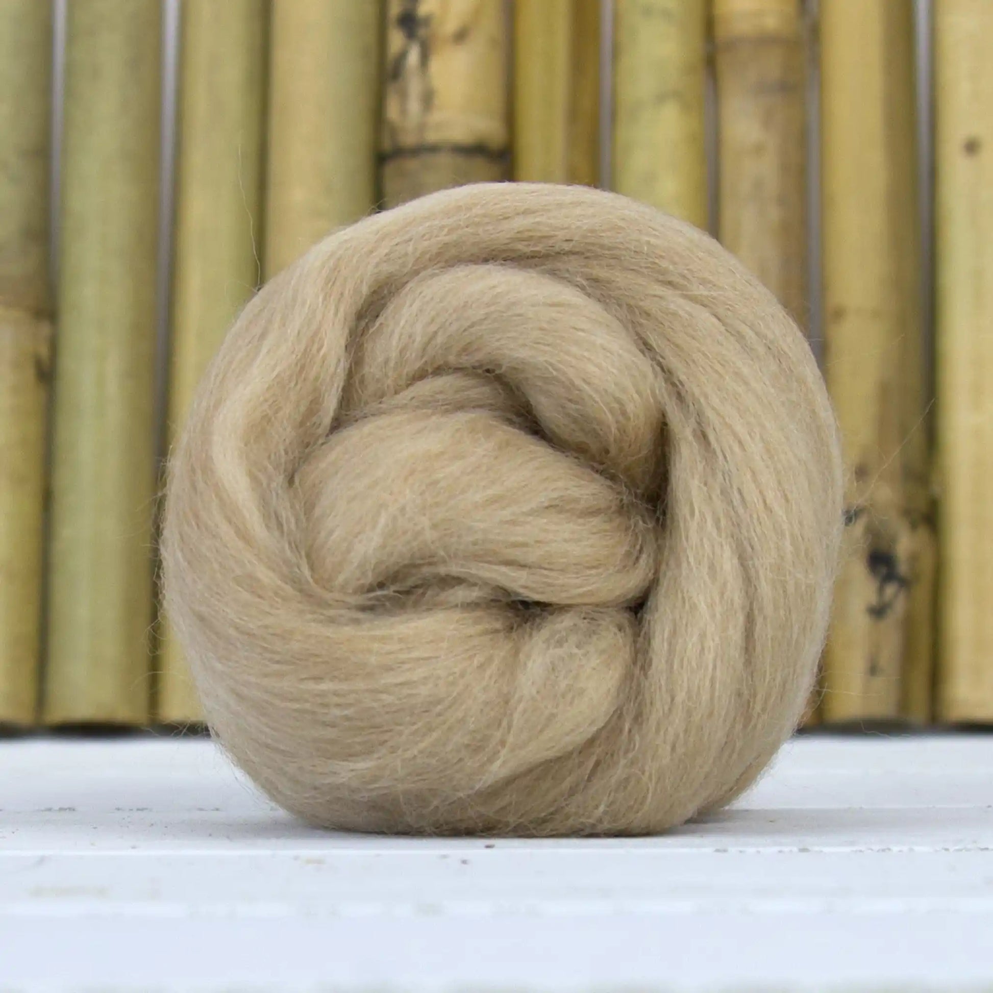 Natural Colored Baby Alpaca Top - Fawn