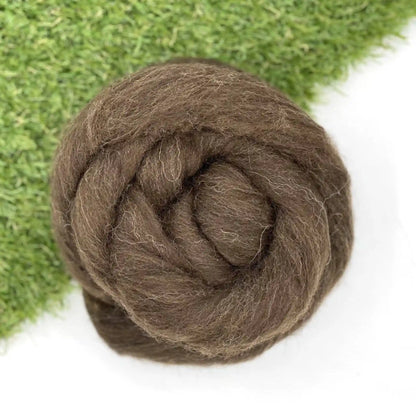 Paradise Fibers - Merino Wool Top Natural Brown