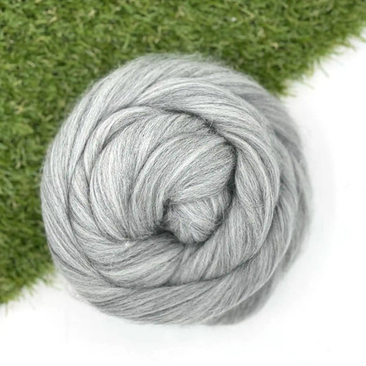 Natural Grey Merino Wool Top