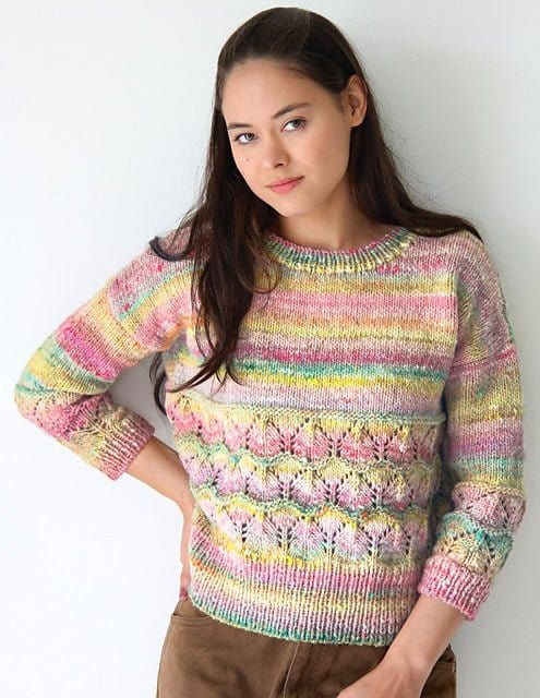PIPER SWEATER Pattern by Noro Leaflet - Paradise Fibers