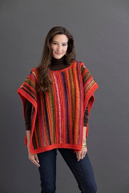 POPPY Poncho Pattern By Noro Leaflet - Paradise Fibers