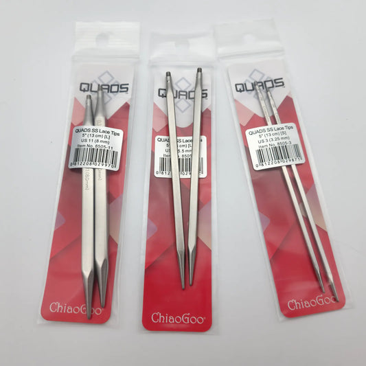 ChiaoGoo Quads 5" Square Interchangeable Knitting Needle Tips