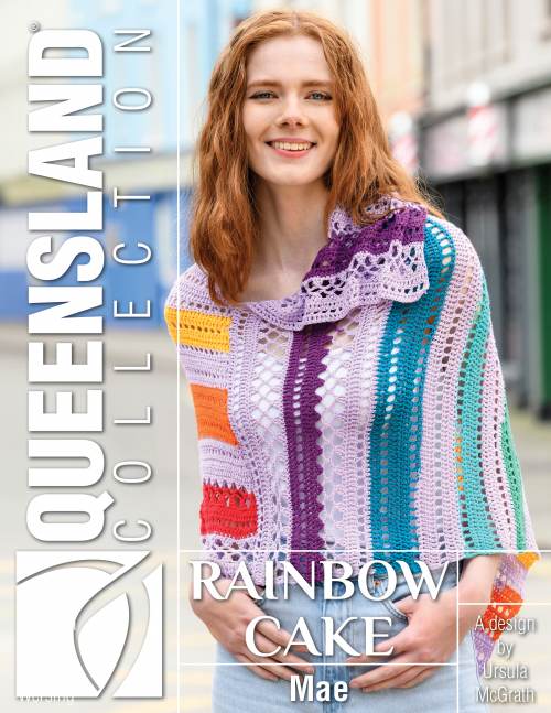 Queensland Mae Crochet Shawl Pattern Leaflet - Paradise Fibers
