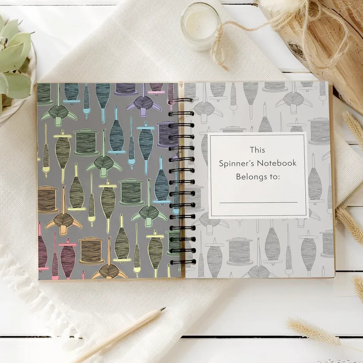 The Spinner's Design & Project Notebook - Pastel Rainbow
