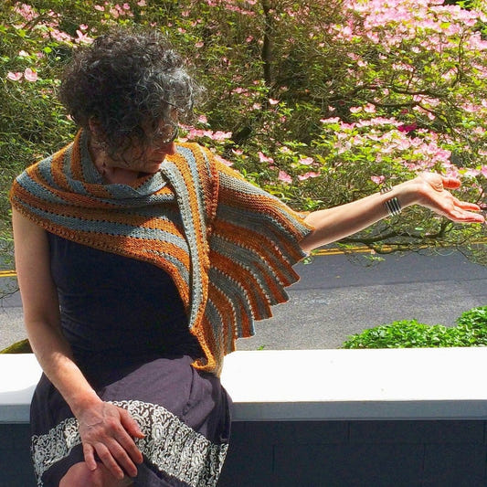 Rainshadow Shawl Pattern by Sivia Harding, Digital Download