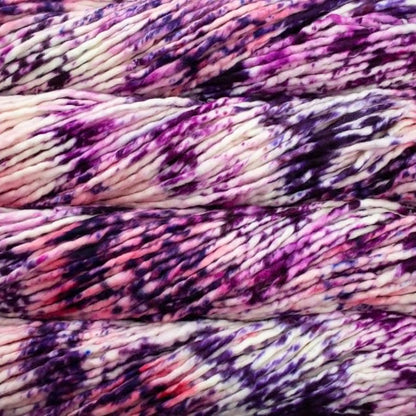 Malabrigo Rasta Super Bulky Yarn color Pintada Blueberry Cream 177