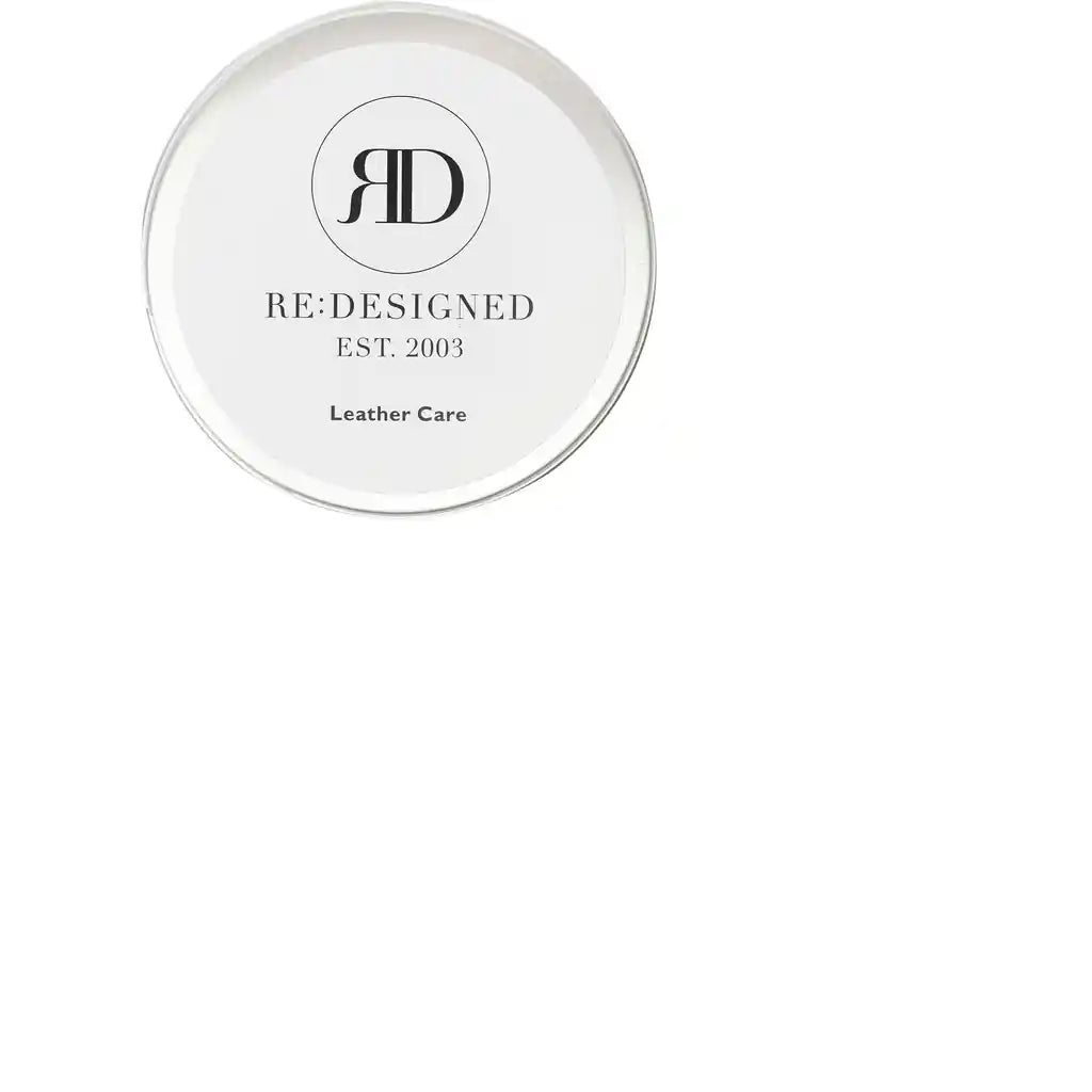 RE:DESIGNED Leather Care tin closed, viewed from above