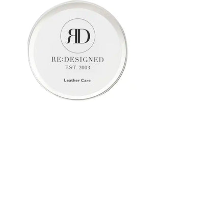 RE:DESIGNED Leather Care tin closed, viewed from above