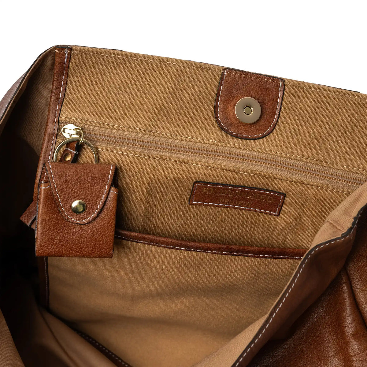 RE:DESIGNED Project 19 - Leather Shopper Bag color Walnut