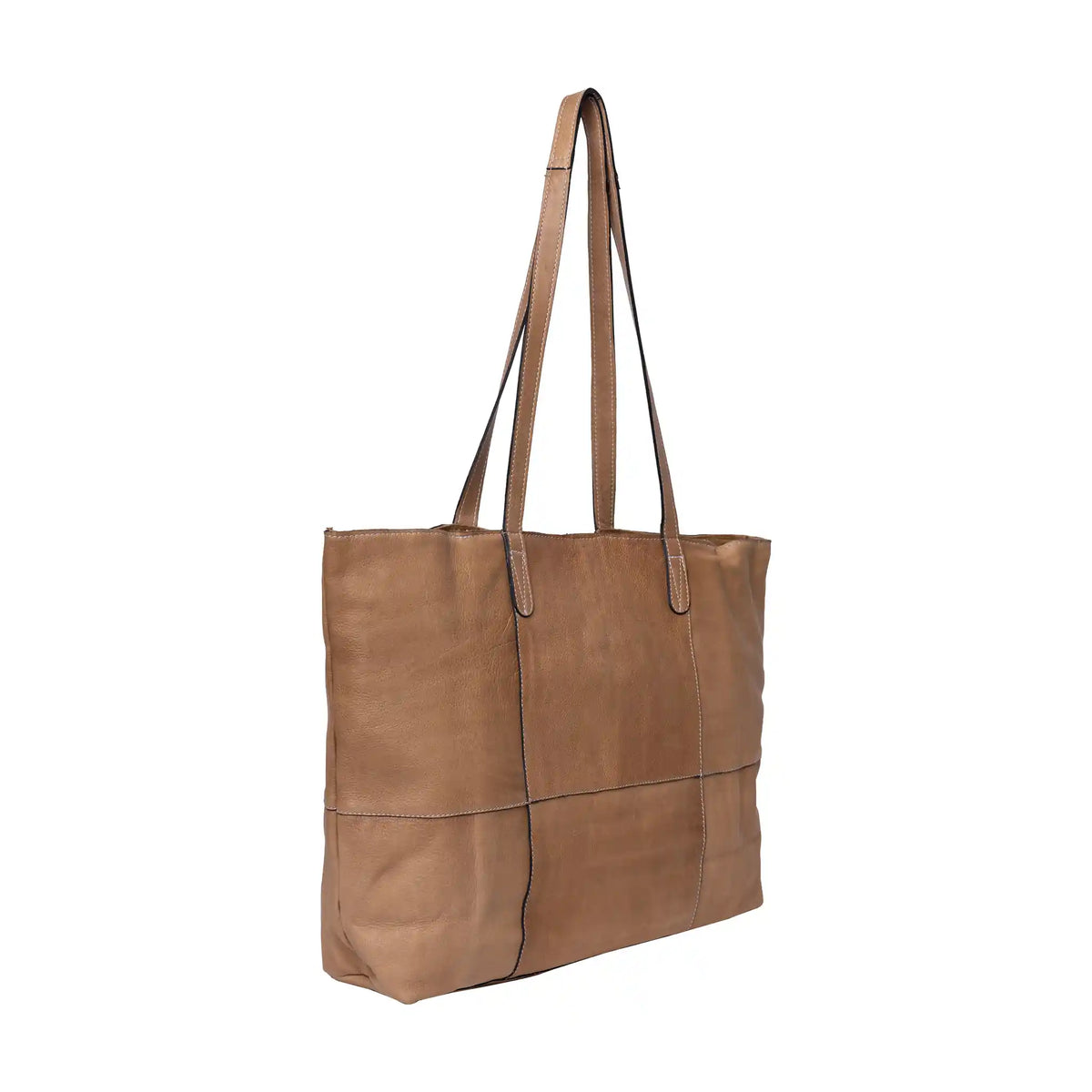 RE:DESIGNED Project 19 - Leather Shopper Bag color Taupe
