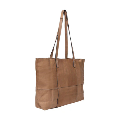 RE:DESIGNED Project 19 - Leather Shopper Bag color Taupe