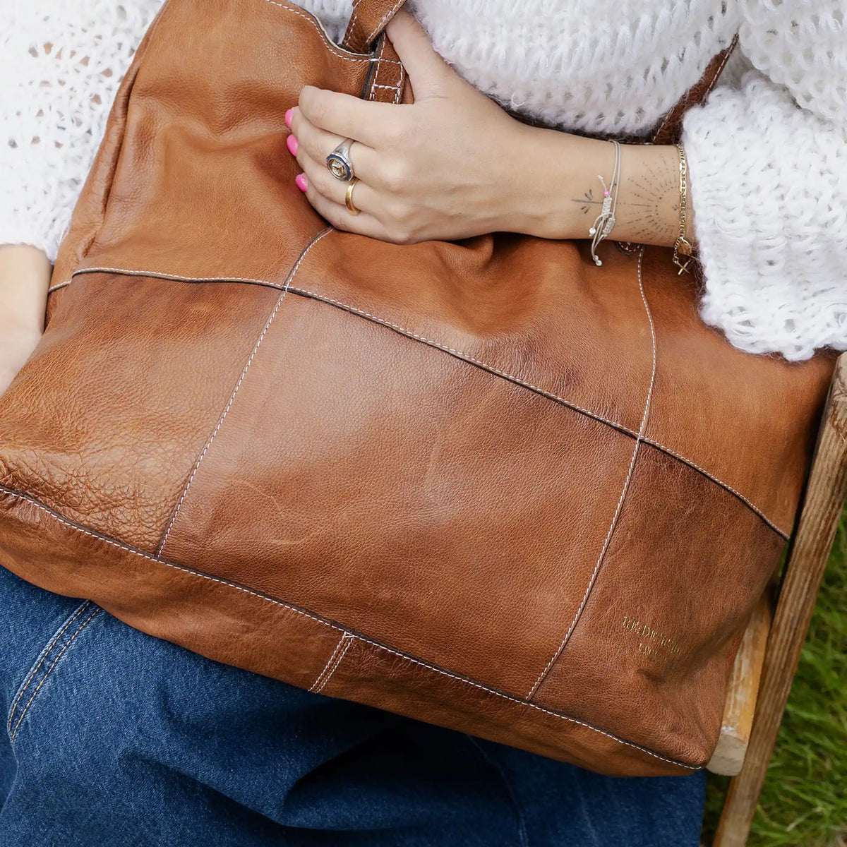 RE:DESIGNED Project 19 - Leather Shopper Bag color Walnut