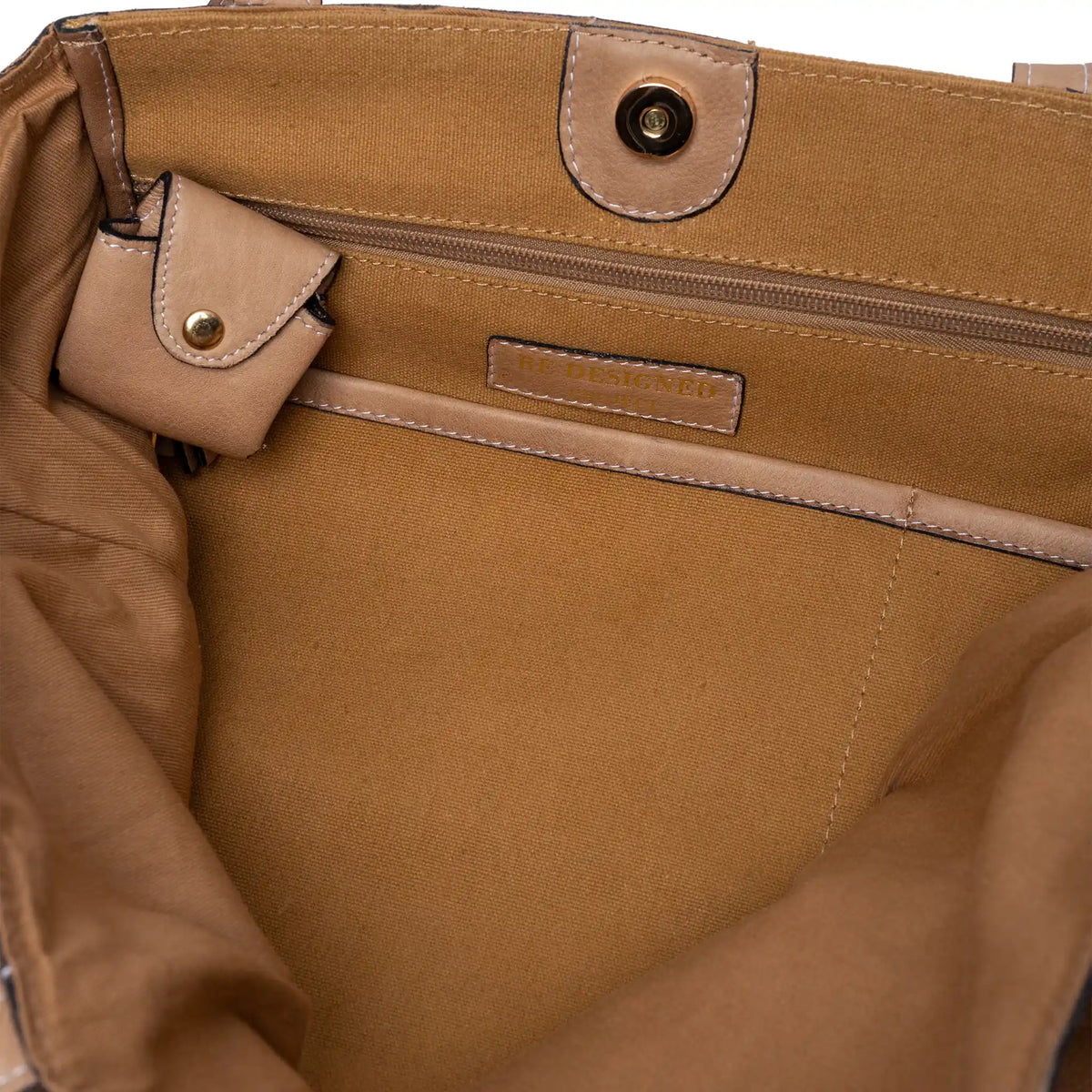 RE:DESIGNED Project 19 - Leather Shopper Bag color Taupe