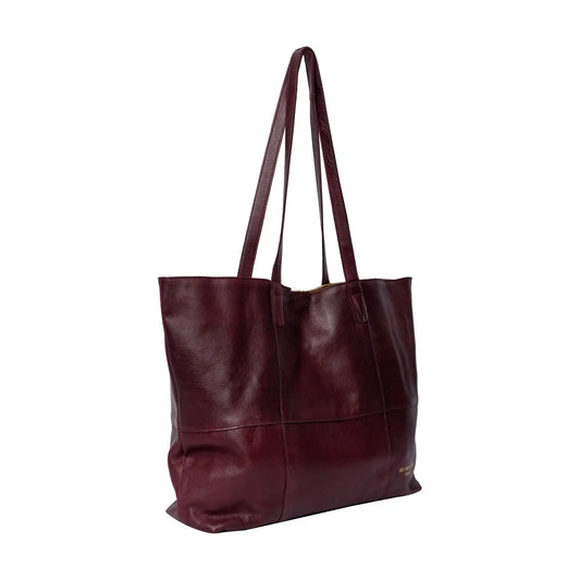 RE:DESIGNED Project 19 - Leather Shopper Bag color Dark Cherry