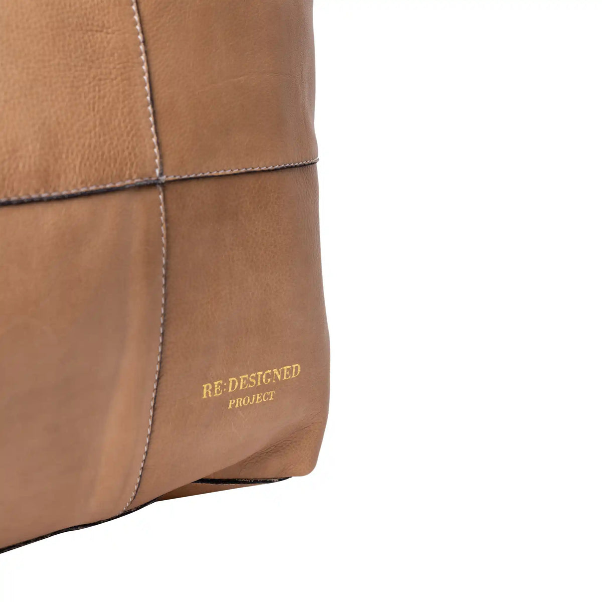 RE:DESIGNED Project 19 - Leather Shopper Bag color Taupe