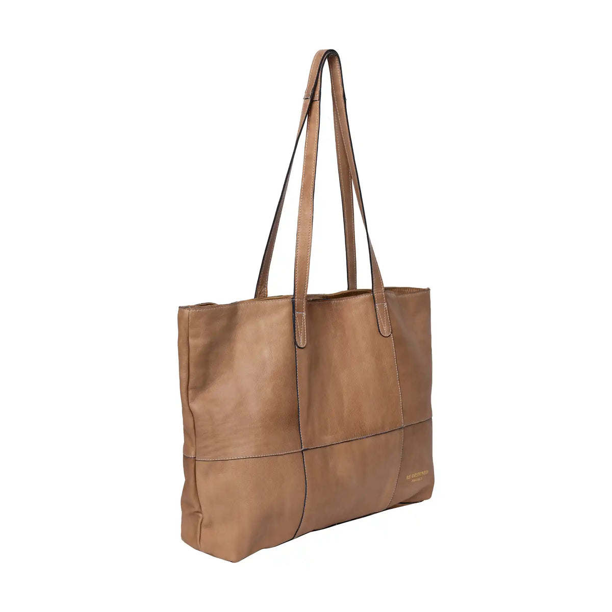 RE:DESIGNED Project 19 - Leather Shopper Bag color Taupe