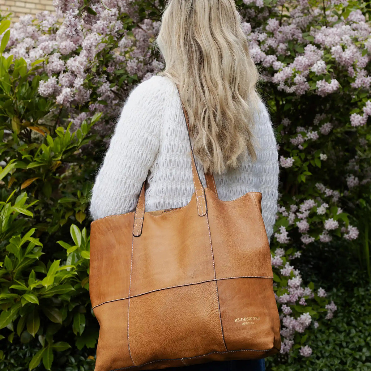 RE:DESIGNED Project 19 - Leather Shopper Bag color Burned Tan