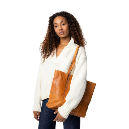 RE:DESIGNED Project 19 - Leather Shopper Bag color Burned Tan