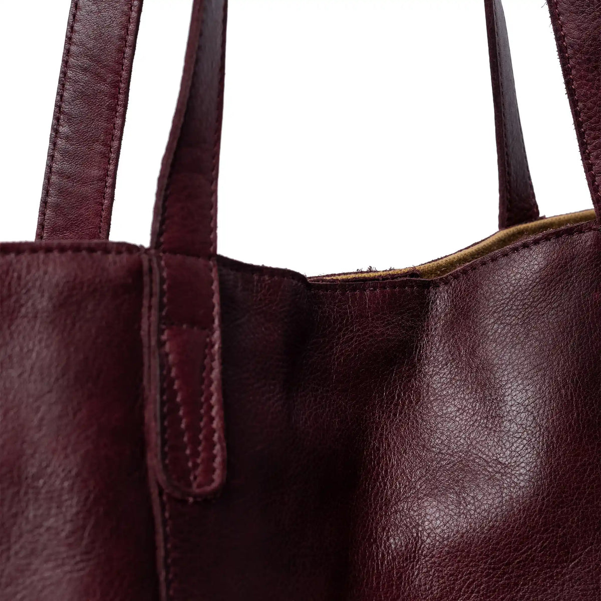 RE:DESIGNED Project 19 - Leather Shopper Bag color Dark Cherry