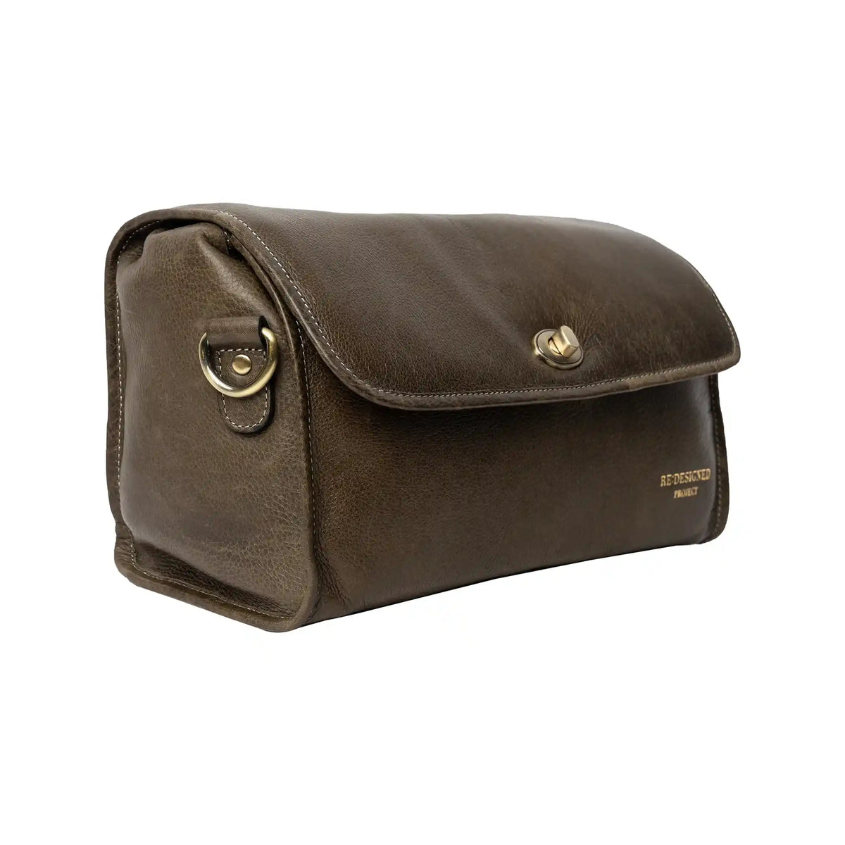 RE:DESIGNED Project 74 Project Bag in Dark Green leather