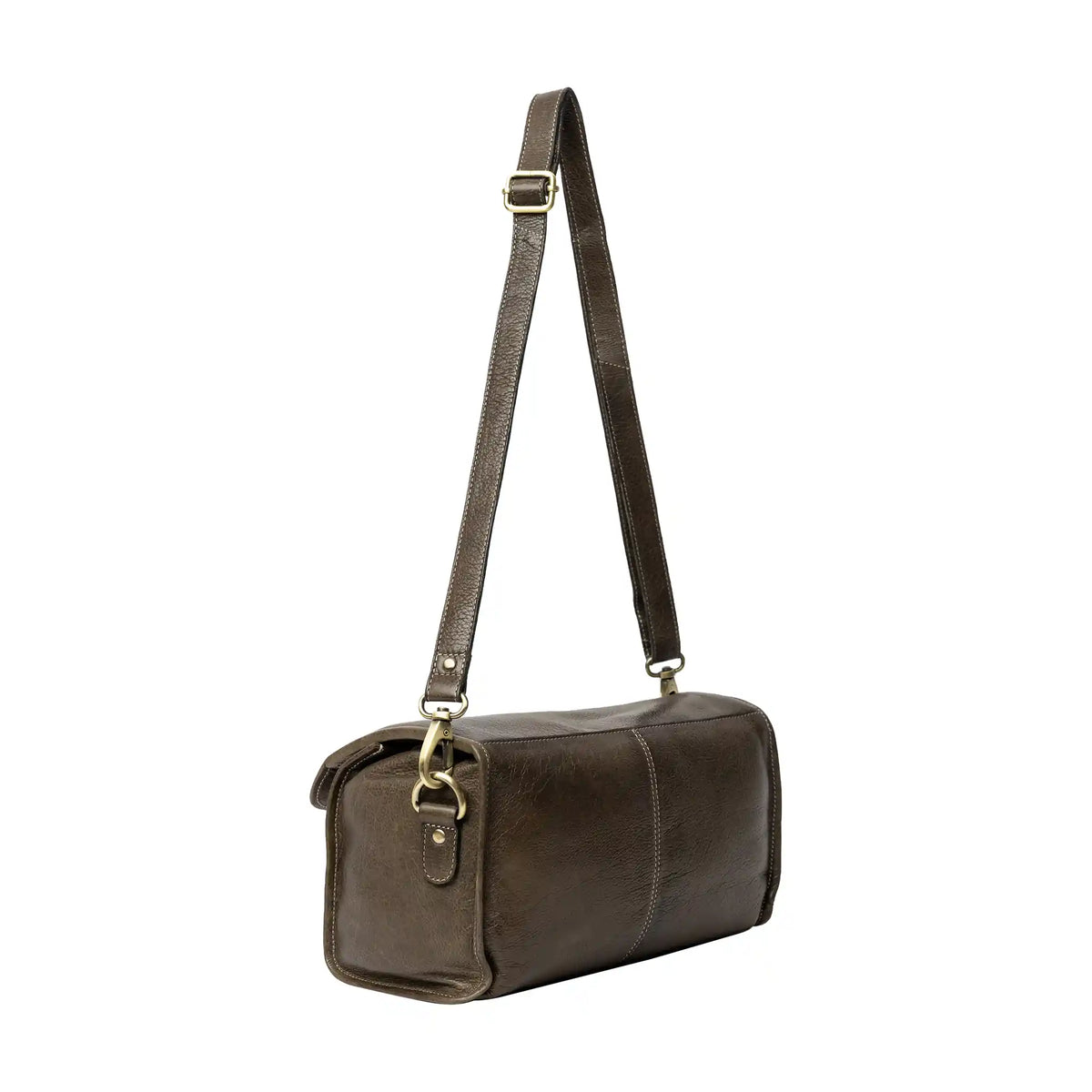 RE:DESIGNED Project 74 Project Bag in Dark Green leather