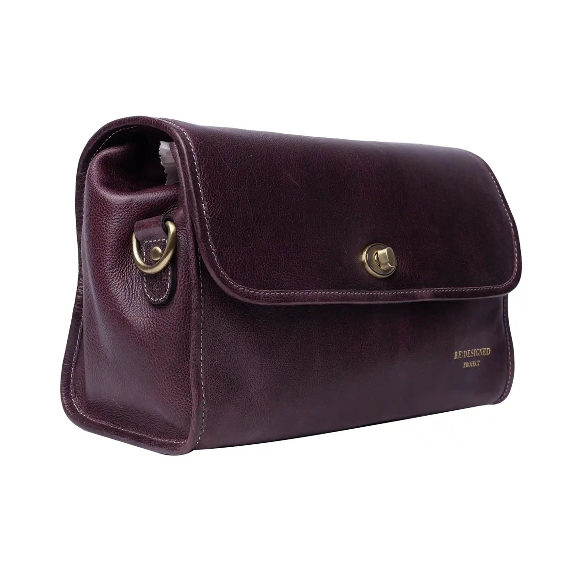RE:DESIGNED Project 74 Project Bag in Dark Cherry leather