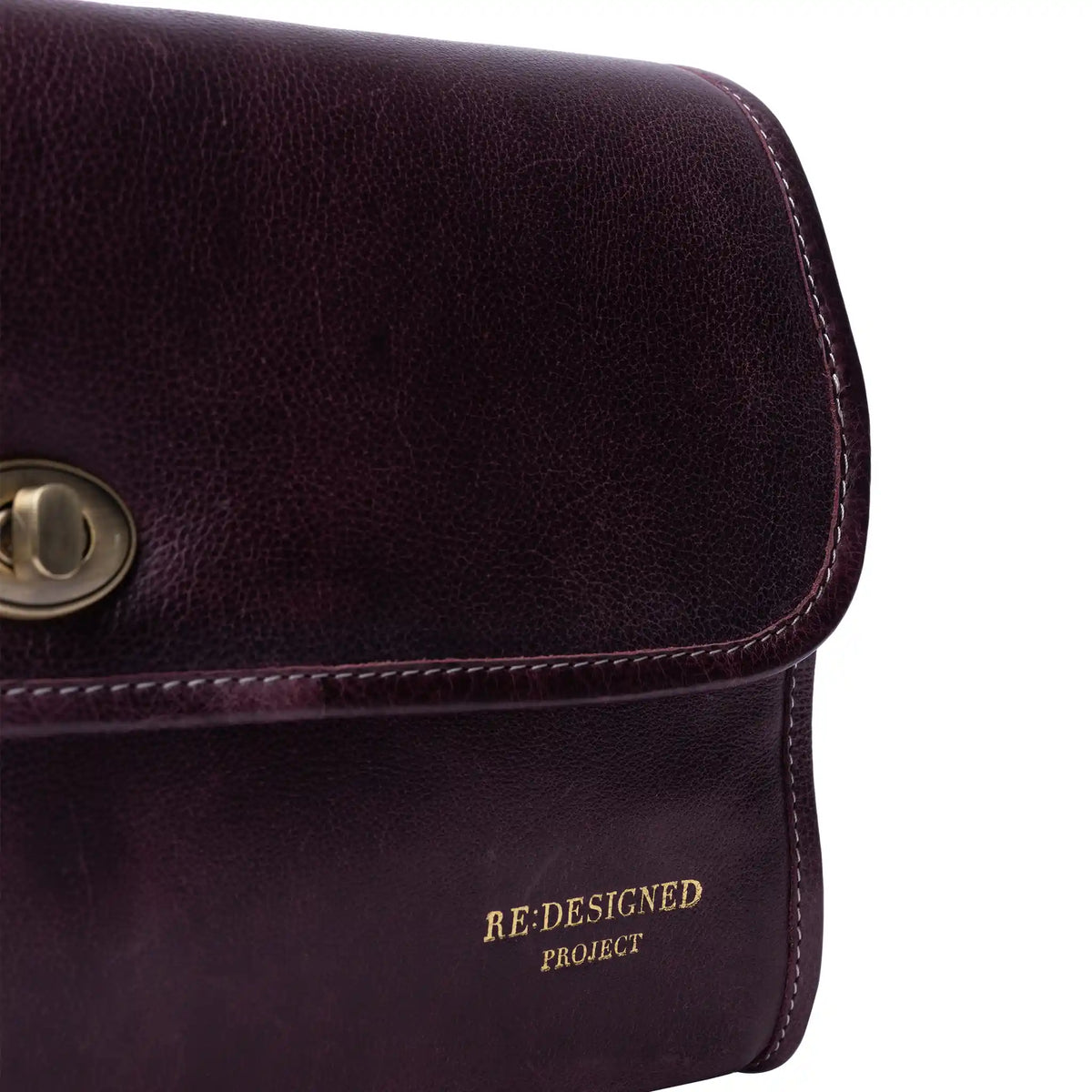 RE:DESIGNED Project 74 Project Bag in Dark Cherry leather