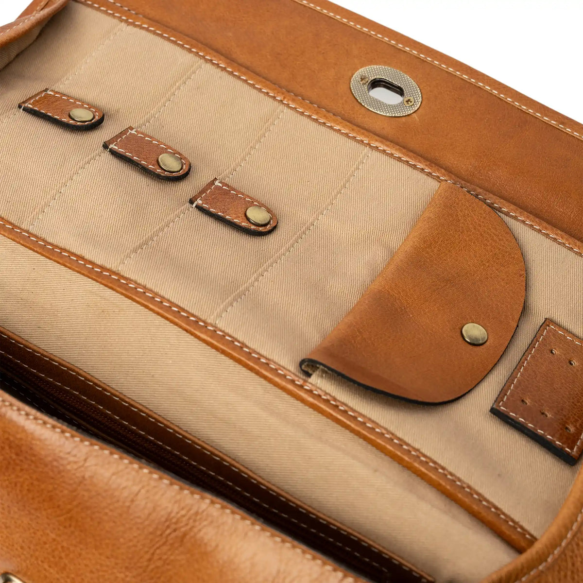 RE:DESIGNED Project 74 Project Bag in Burned Tan leather